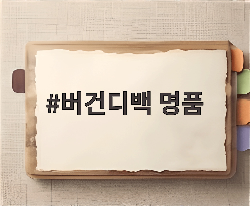 버건디백 명품