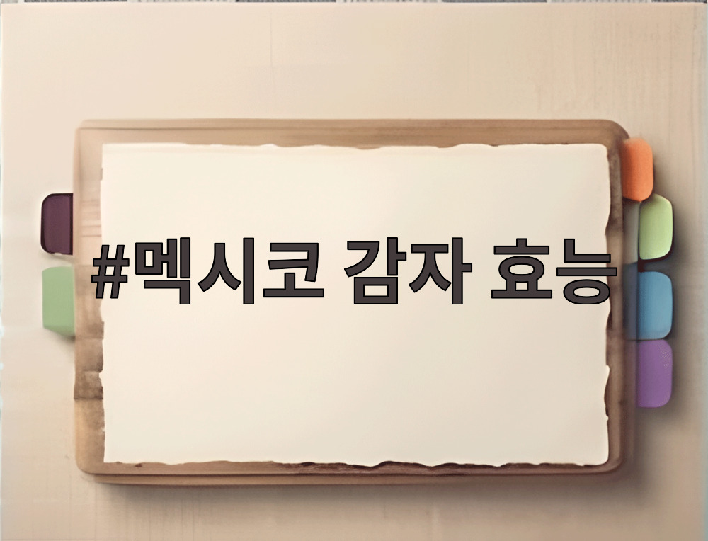 멕시코 감자 효능