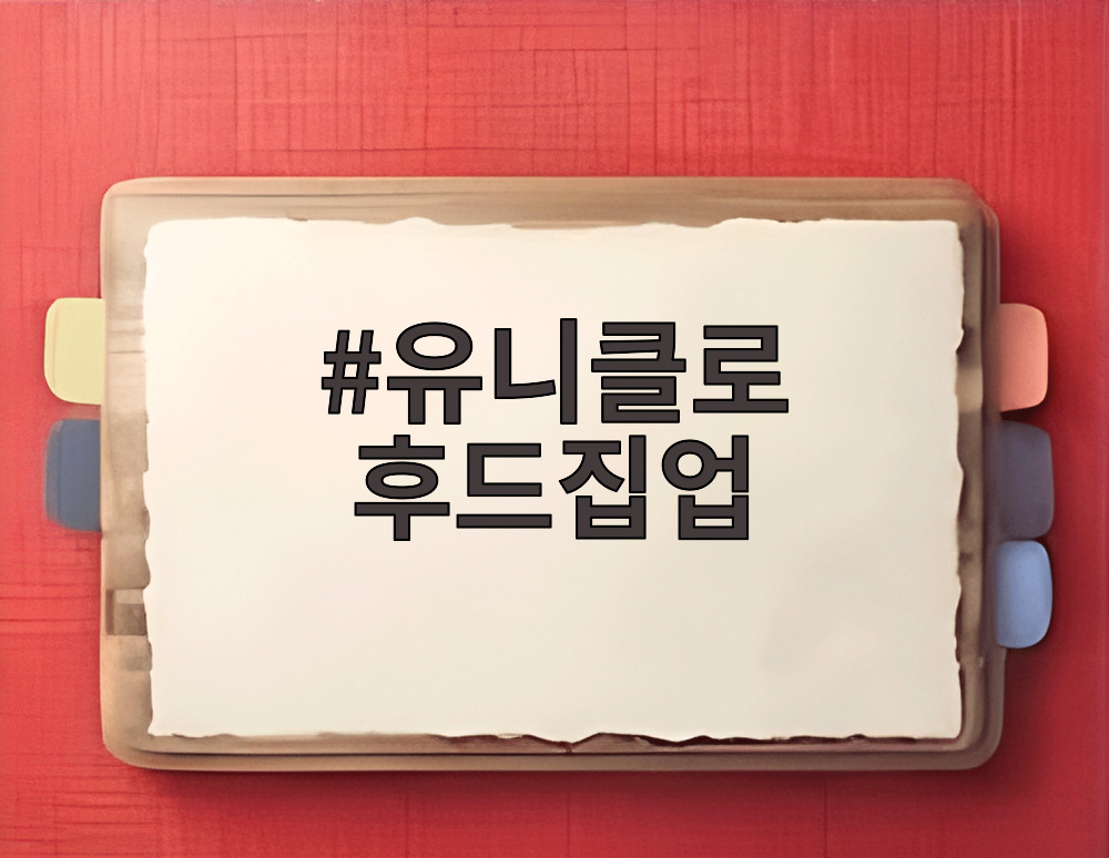 유니클로 후드집업
