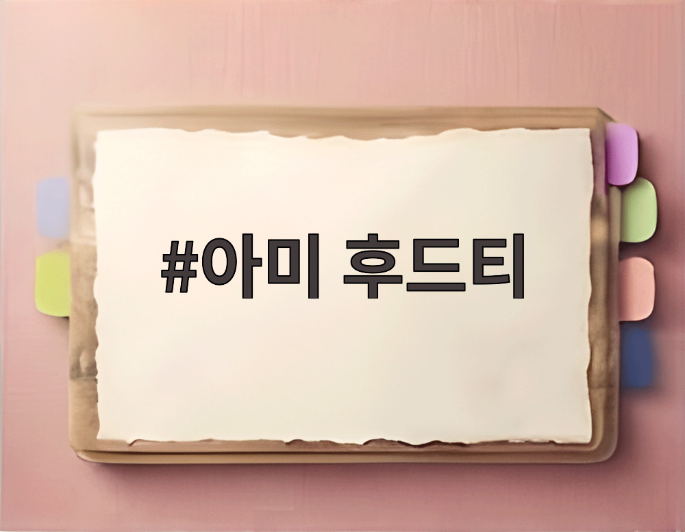 아미 후드티