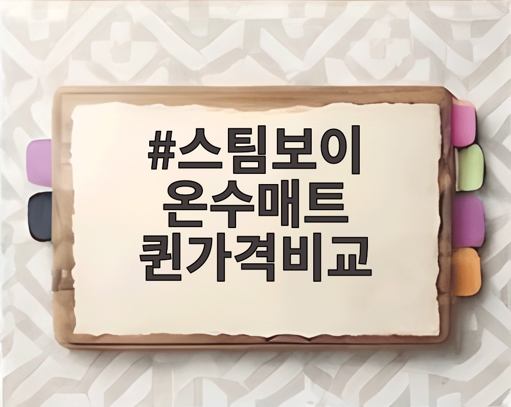 스팀보이 온수매트 퀸가격비교