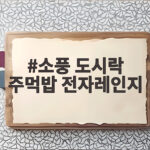 소풍 도시락 주먹밥 전자레인지