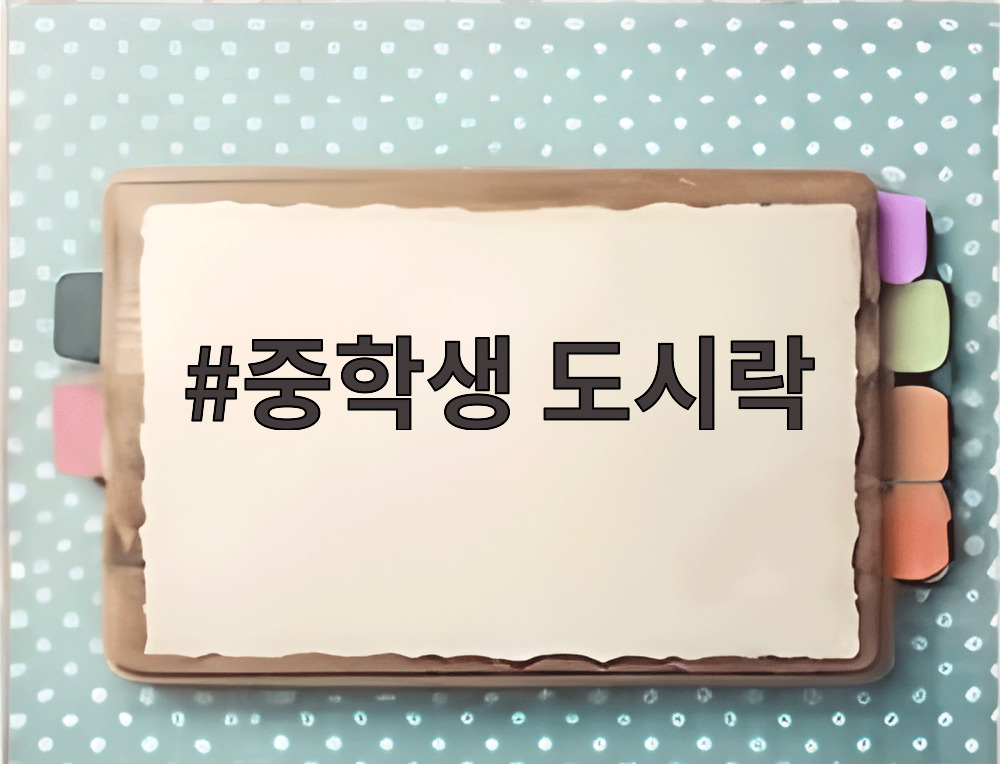 중학생 도시락