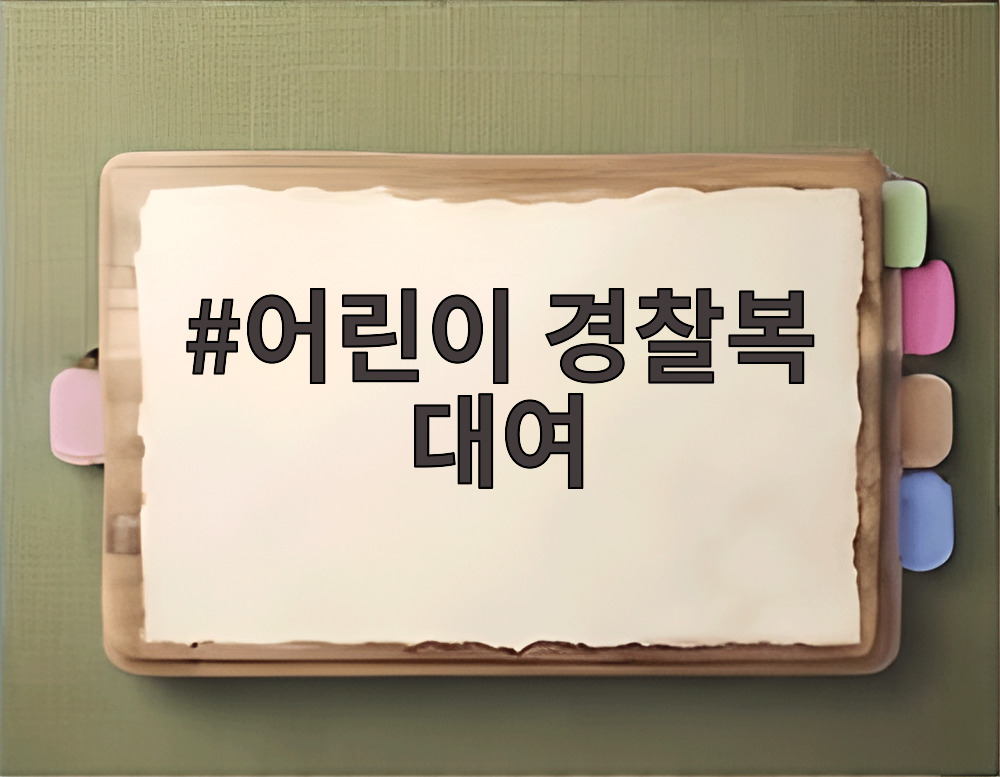 어린이 경찰복 대여