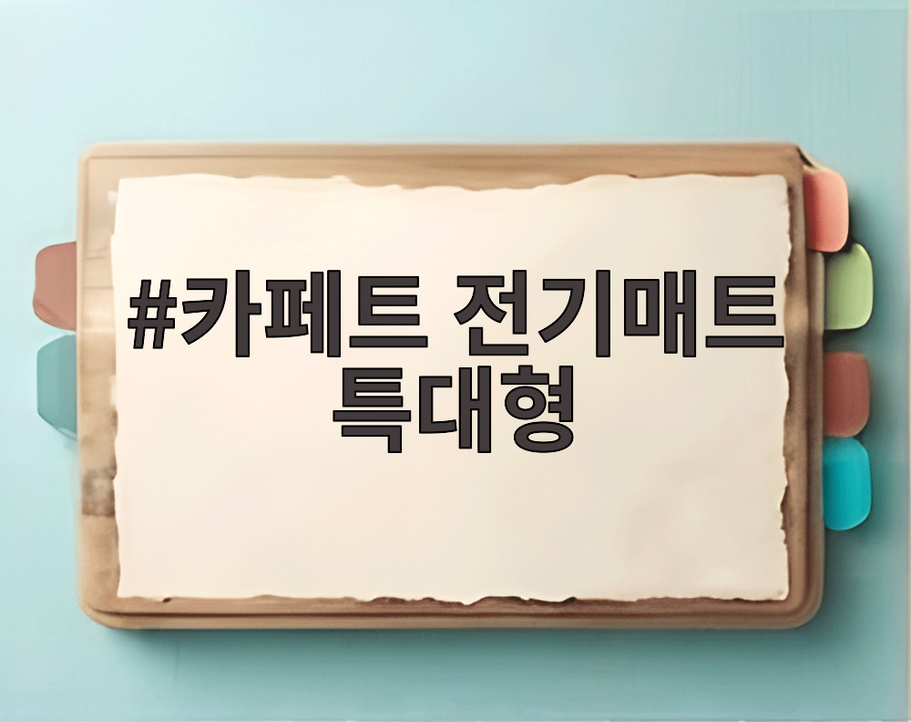 카페트 전기매트 특대형