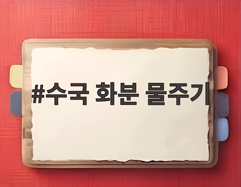 수국 화분 물주기