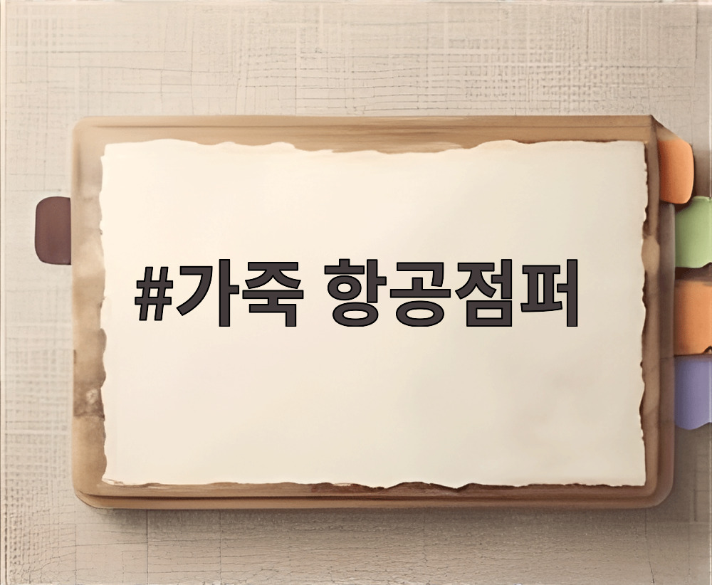 가죽 항공점퍼