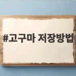 고구마 저장방법