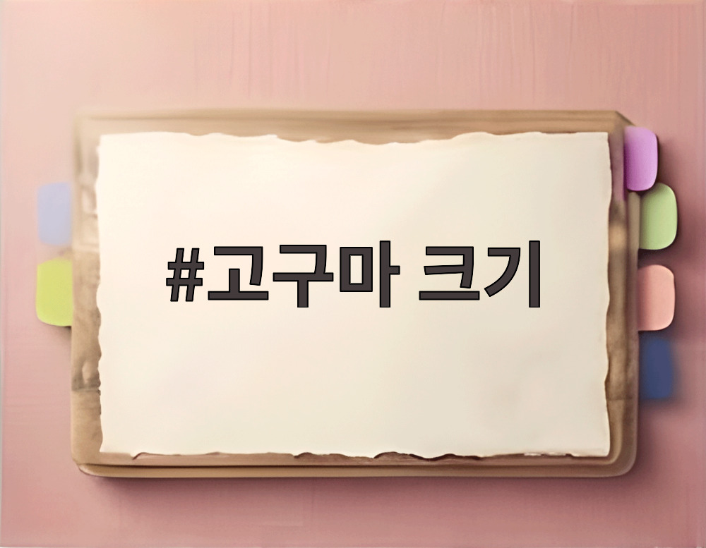 고구마 크기
