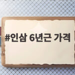 인삼 6년근 가격