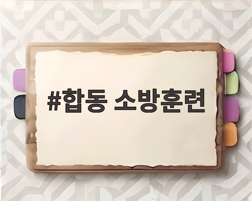 합동 소방훈련