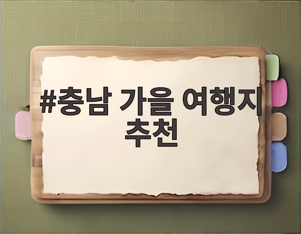 충남 가을 여행지 추천