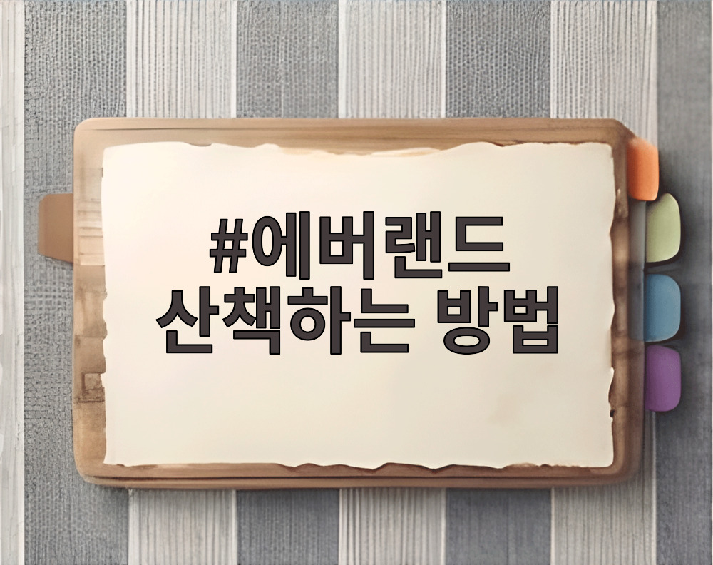 에버랜드 산책하는 방법