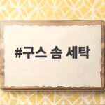 구스 솜 세탁