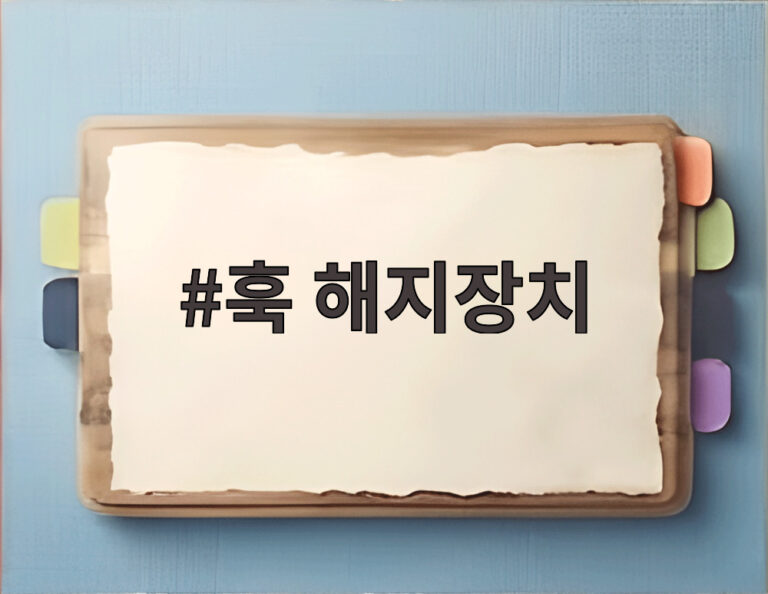 훅 해지장치