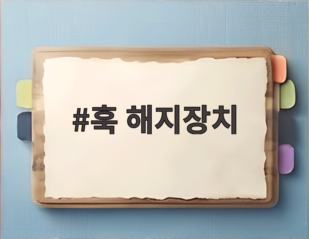 훅 해지장치