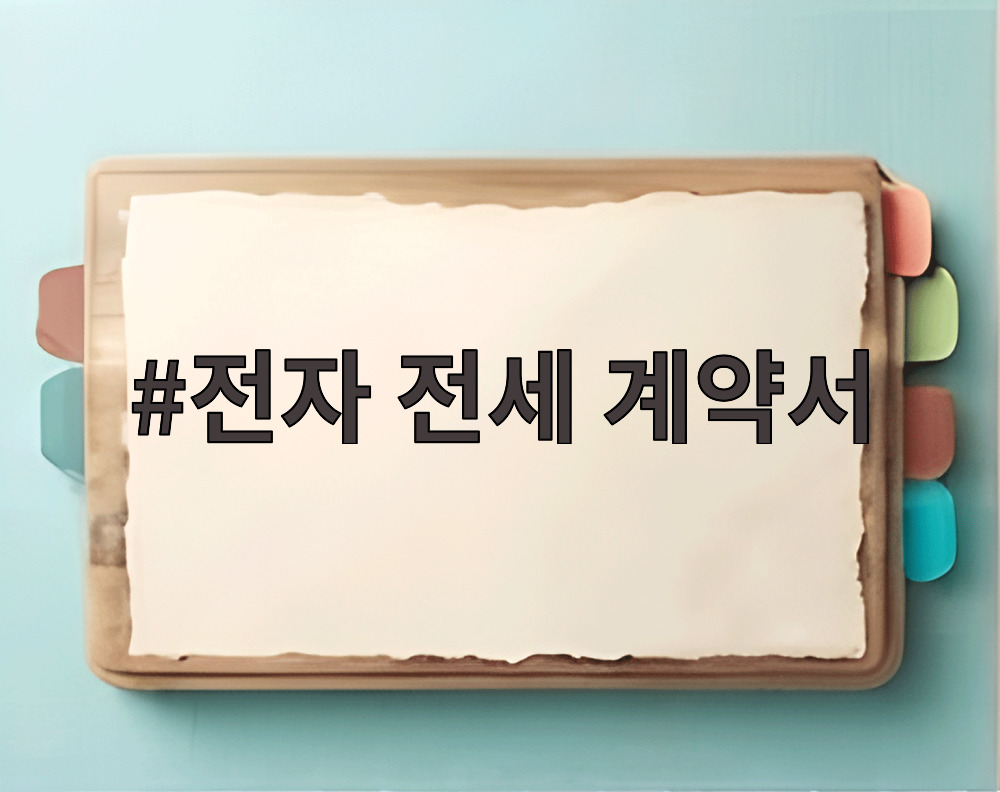 전자 전세 계약서