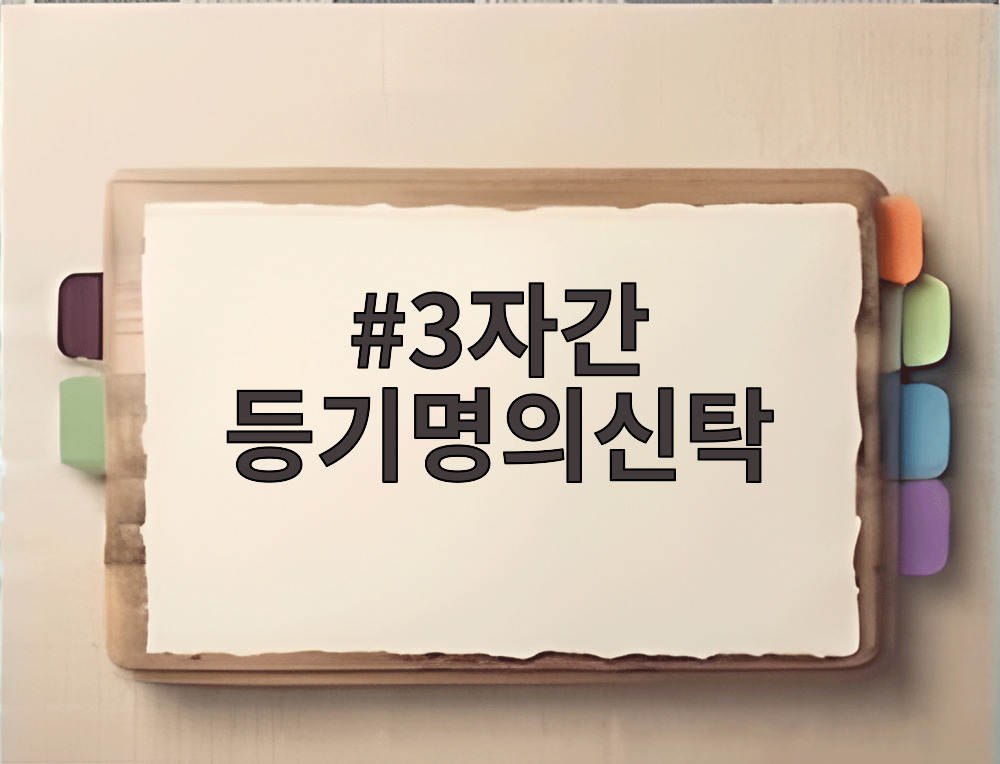 3자간 등기명의신탁
