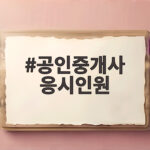 공인중개사 응시인원
