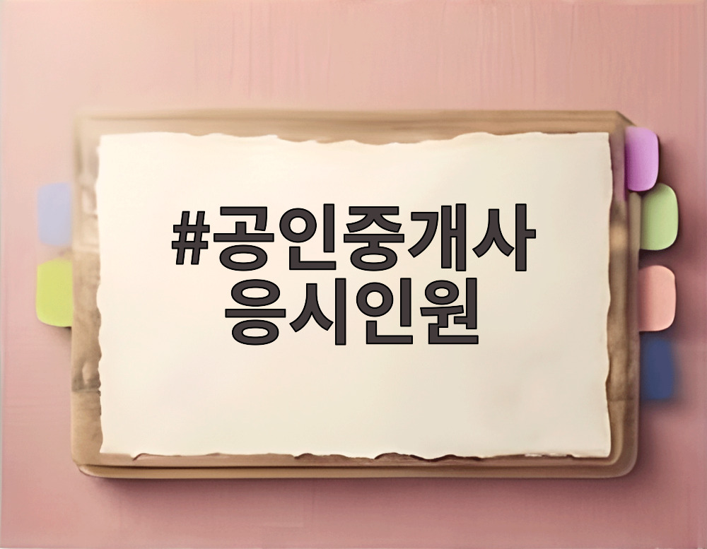 공인중개사 응시인원
