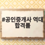 공인중개사 역대 합격률
