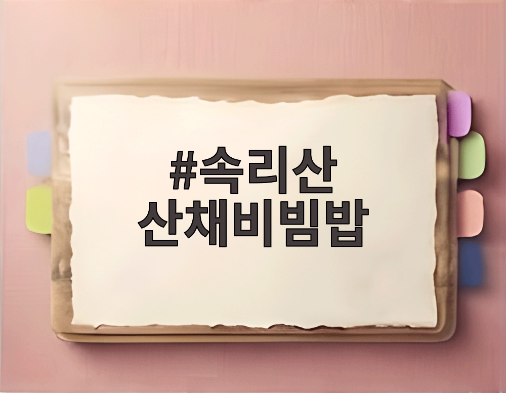 속리산 산채비빔밥
