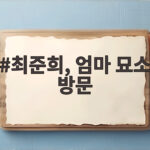 최준희, 엄마 묘소 방문