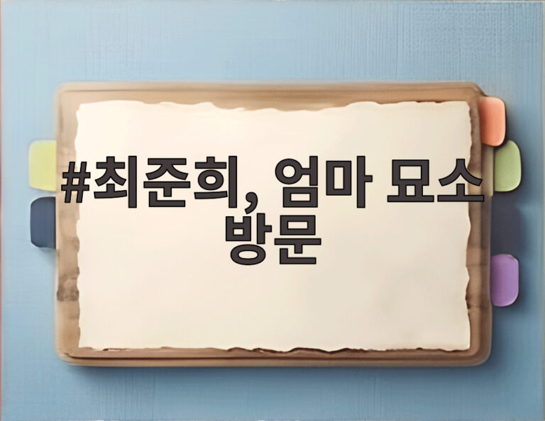 최준희, 엄마 묘소 방문