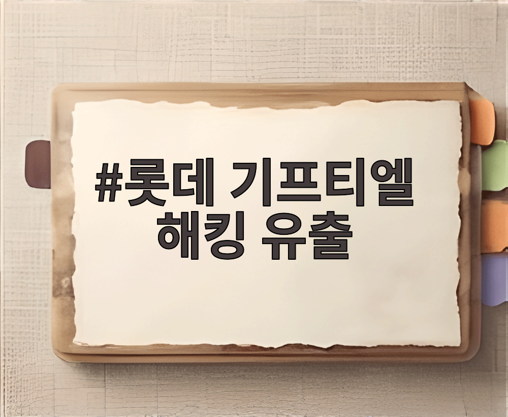 롯데 기프티엘 해킹 유출