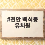 천안 백석동 유치원 2027 입학 설명회에서 꼭 확인할 것들 천안 백석동 유치원