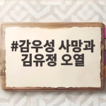감우성 사망과 김유정 오열