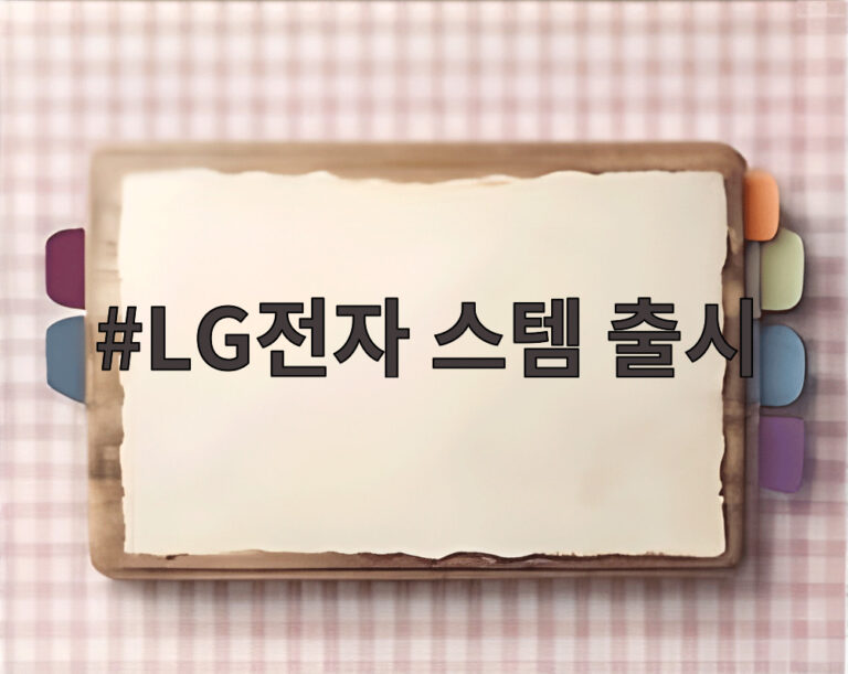 LG전자 스템 출시