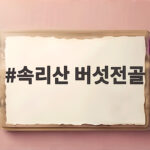 속리산 버섯전골