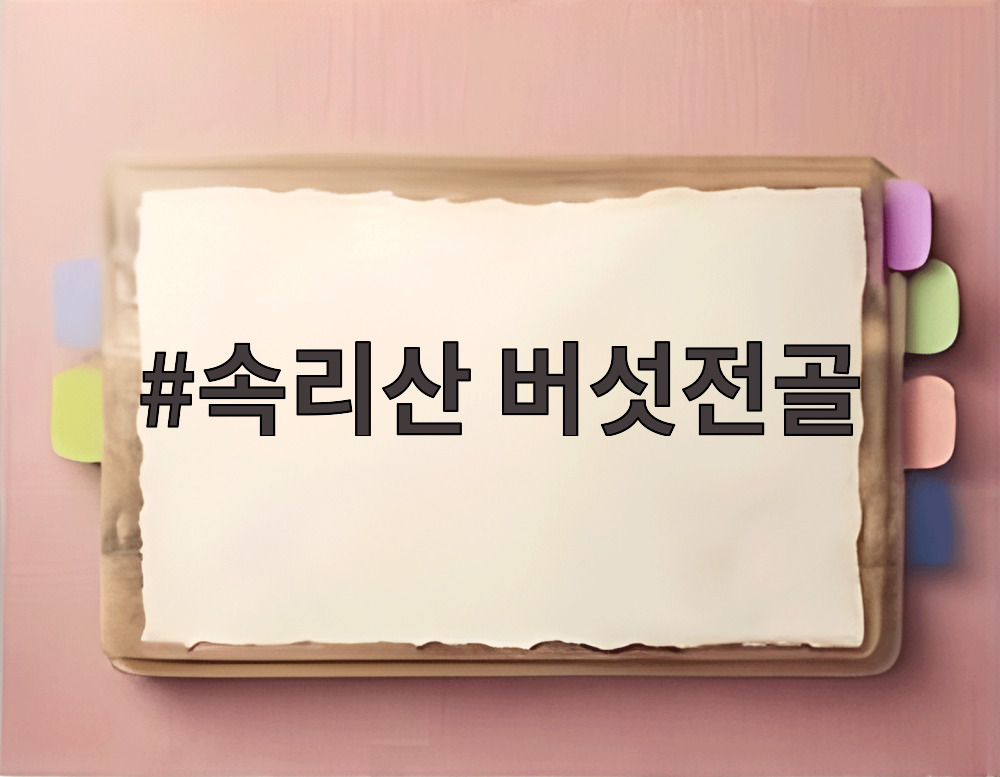 속리산 버섯전골