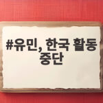 유민, 한국 활동 중단