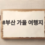 부산 가을 여행지