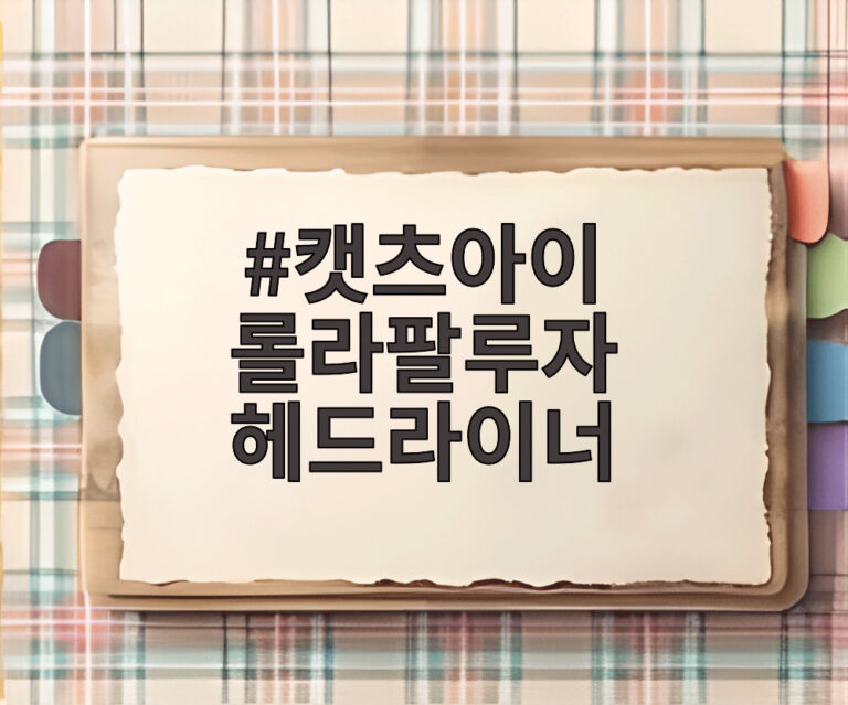 캣츠아이 롤라팔루자 헤드라이너