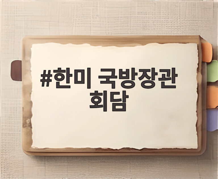 한미 국방장관 회담