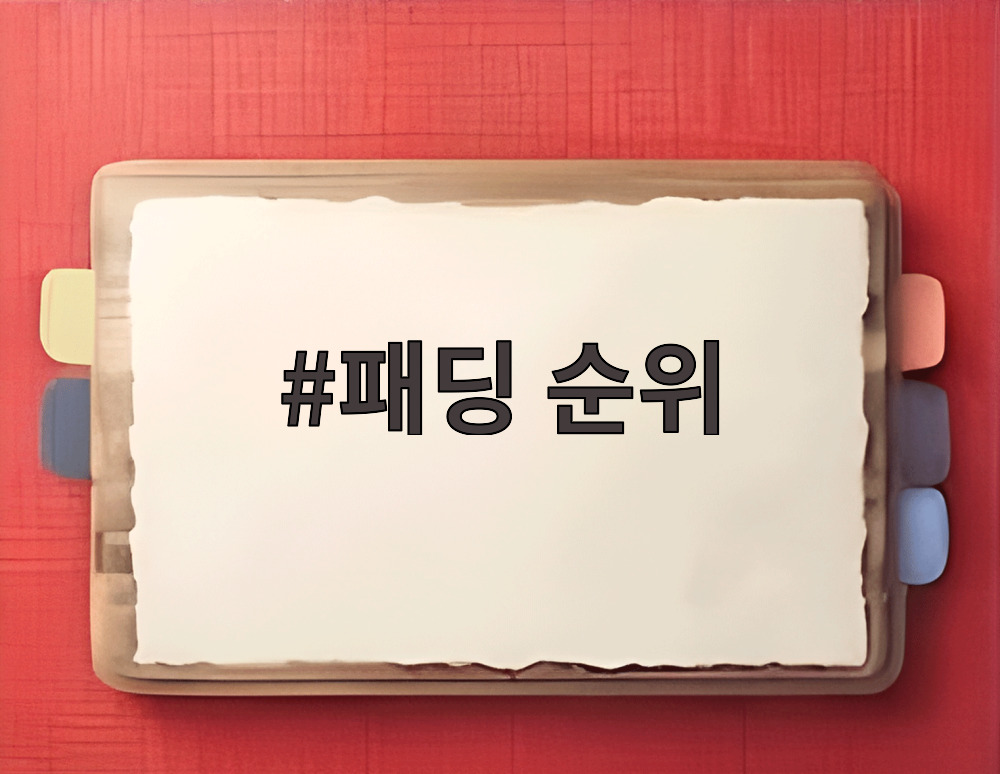 패딩 순위
