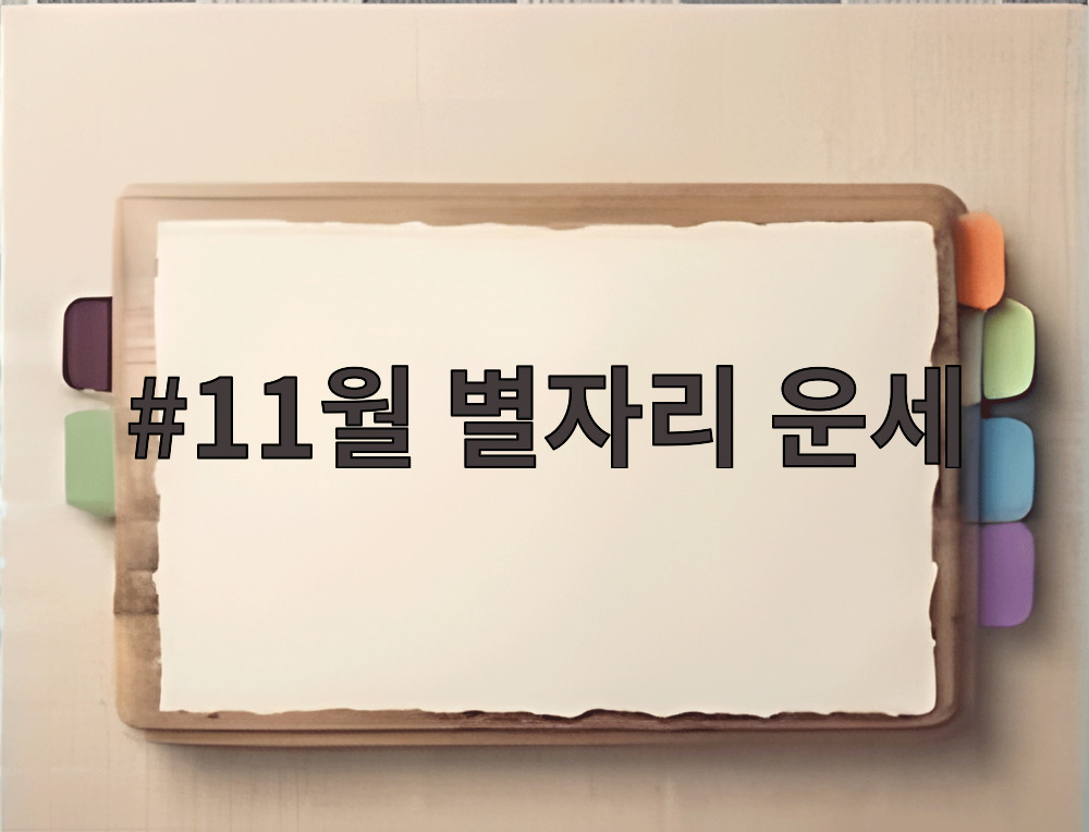 11월 별자리 운세