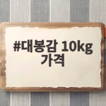 대봉감 10kg 가격 이번 시즌 알뜰하게 사는 방법 대봉감 10kg 가격