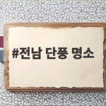 전남 단풍 명소 다섯 곳의 아름다운 가을을 만나다 전남 단풍 명소