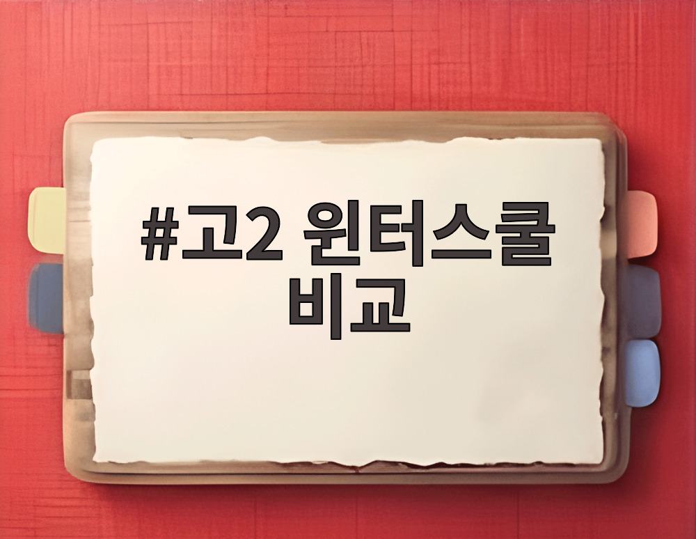 고2 윈터스쿨 비교