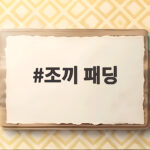 조끼 패딩