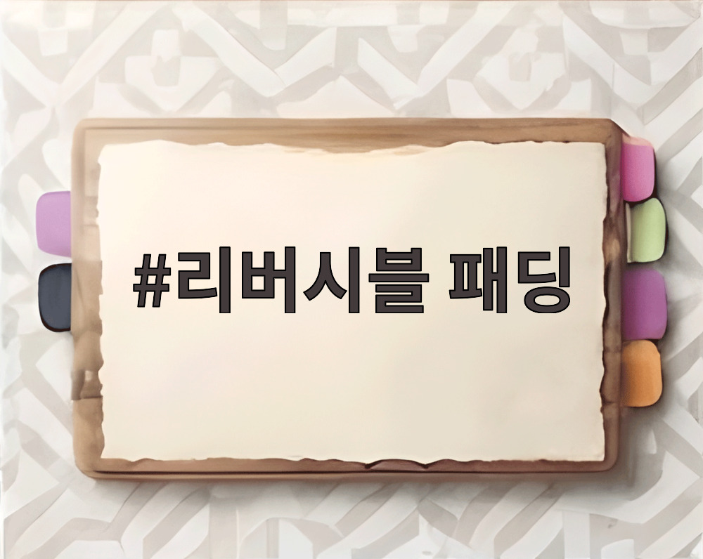 리버시블 패딩