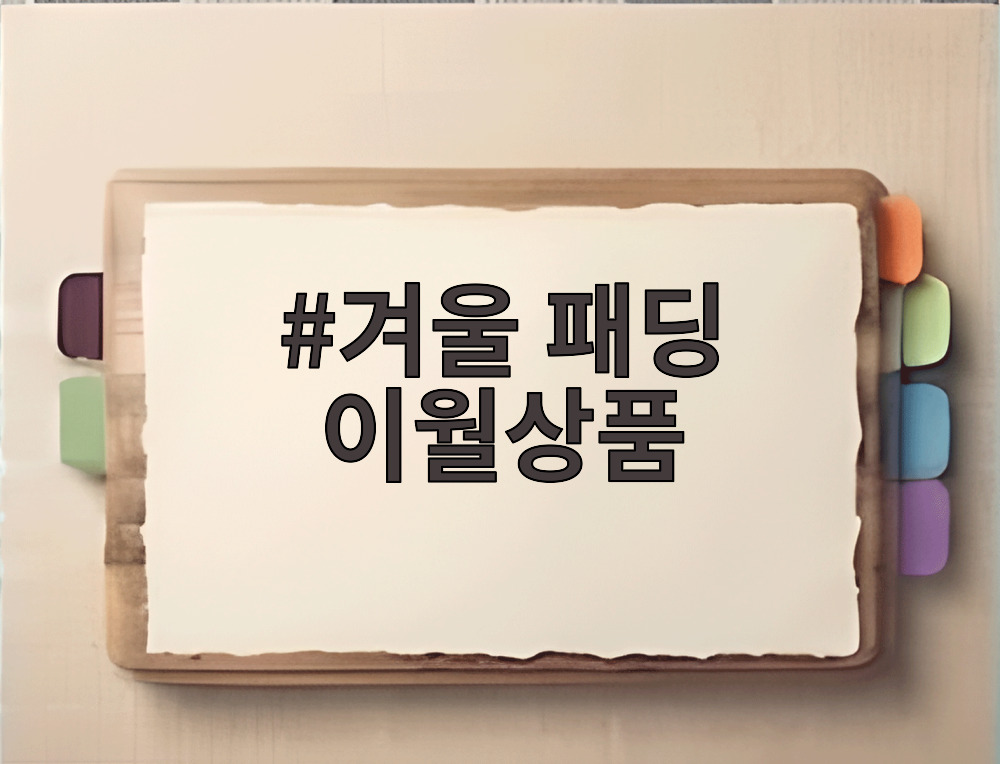 겨울 패딩 이월상품