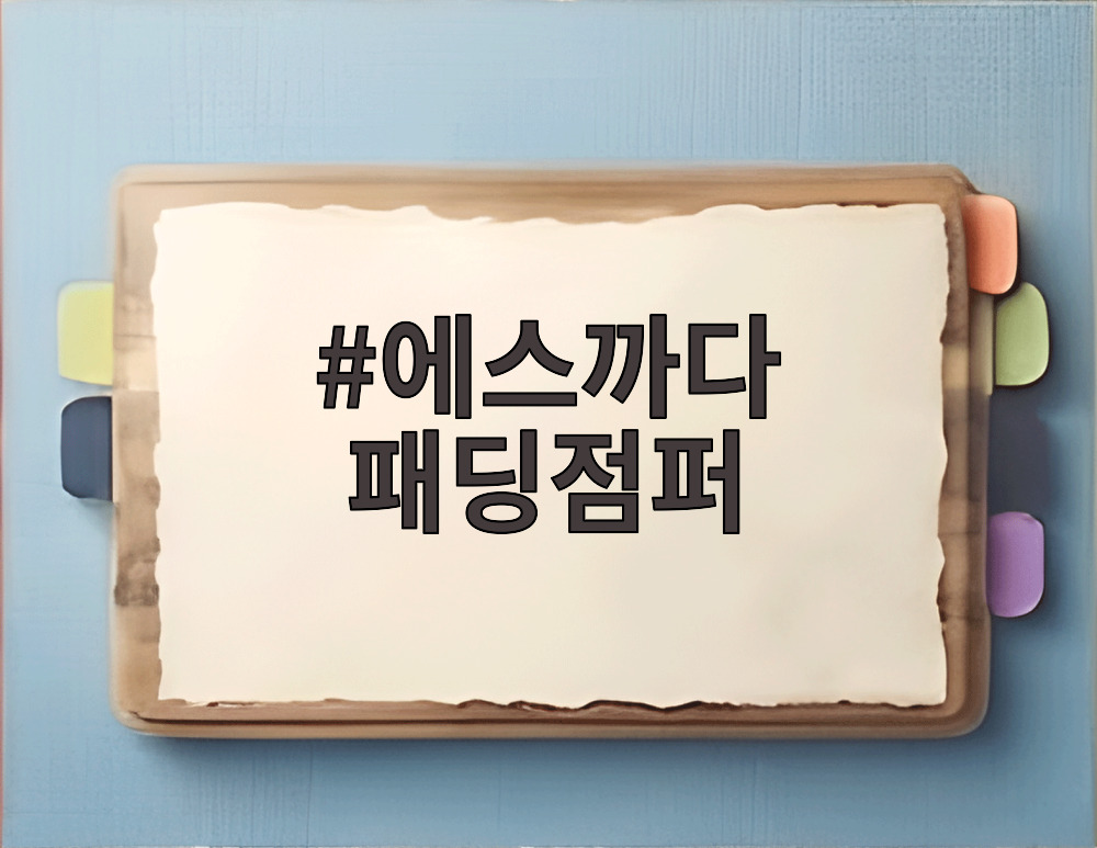 에스까다 패딩점퍼