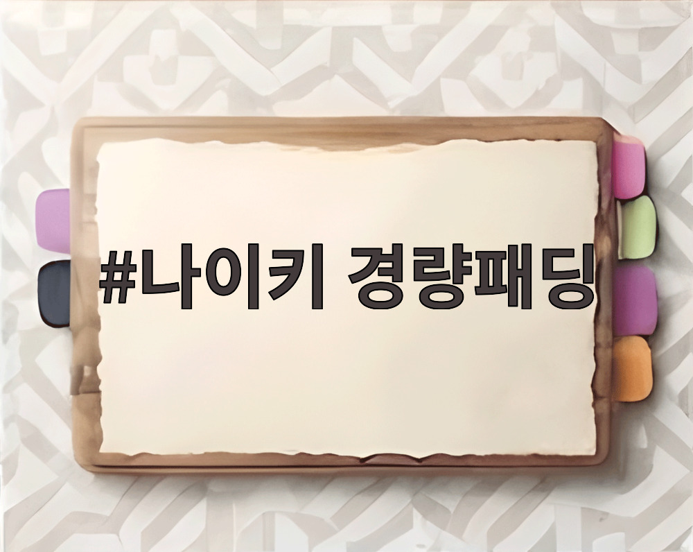 나이키 경량패딩