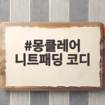 몽클레어 니트패딩 코디 오래 입는 법과 스타일링 팁 몽클레어 니트패딩 코디