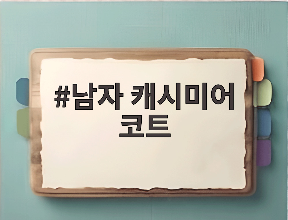 남자 캐시미어 코트
